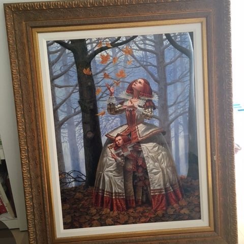 'In hiding' van Michael Cheval (purchased at auction)